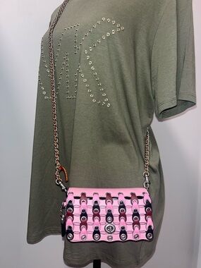 Coach Dinkier w/Colorblock Coach Link Crossbody